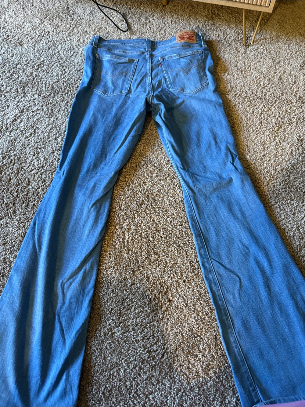Levi's Women's Blue Flared Jeans - Light Wash